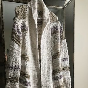 Handknit by Dollie Chunky Knit Long Cardigan
